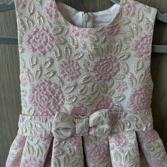 Rachel Riley Holiday Party Dress. Brocade. Size 3 - Picture 2 of 4